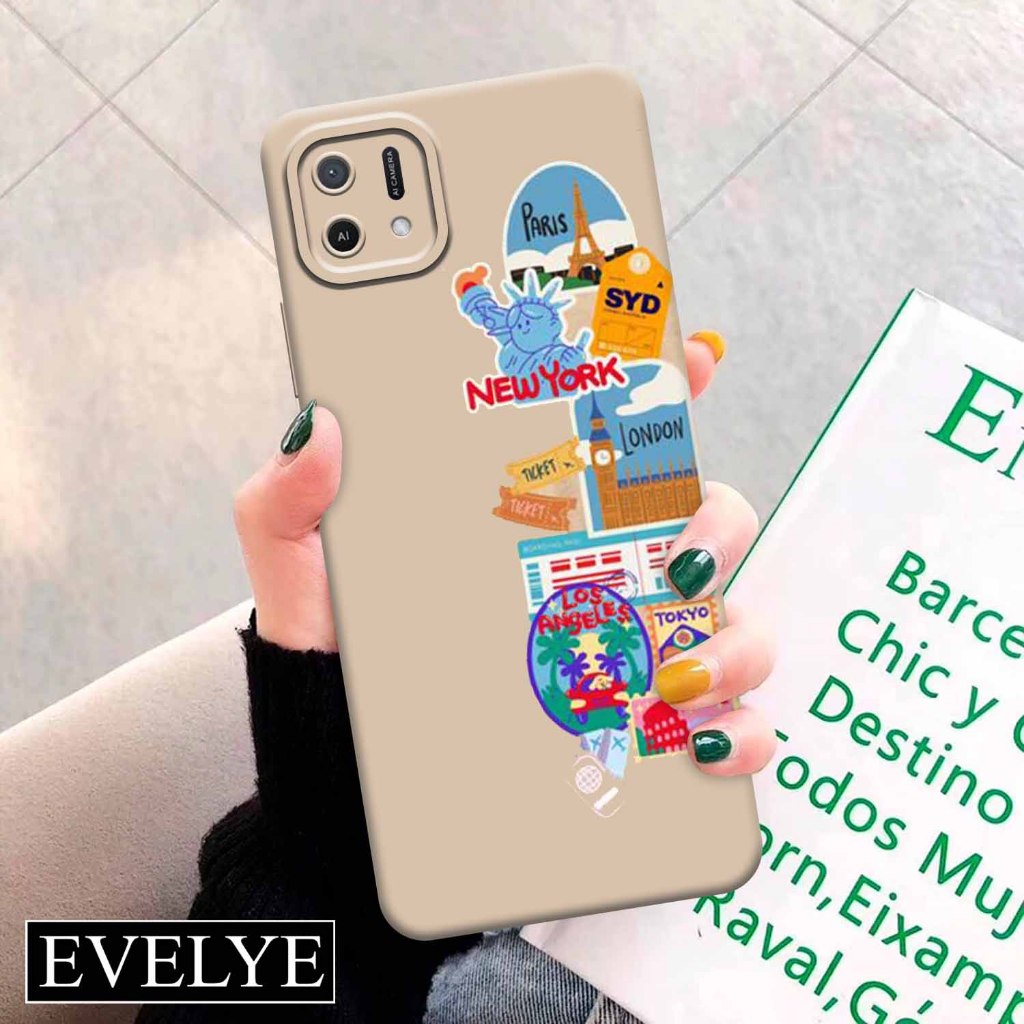 Soft case Hp OPPO A16E/A16K - EVELYE - Fashion Case Aesthetic - Silicon - Pelindung Belakang Handpon
