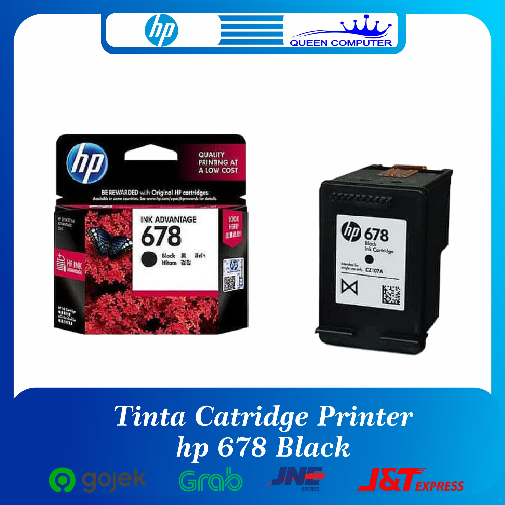Tinta Printer HP DeskJet 1515 2515 2545 Original 678 Black