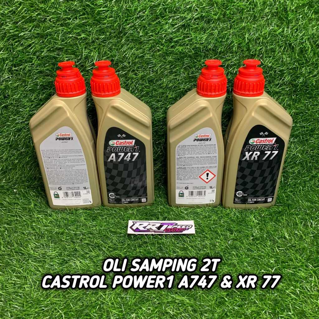 RRT TERMURAH Oli CASTROL POWER 1 A747 & XR 77 XR77 2T Racing ORIGINAL FRANCE