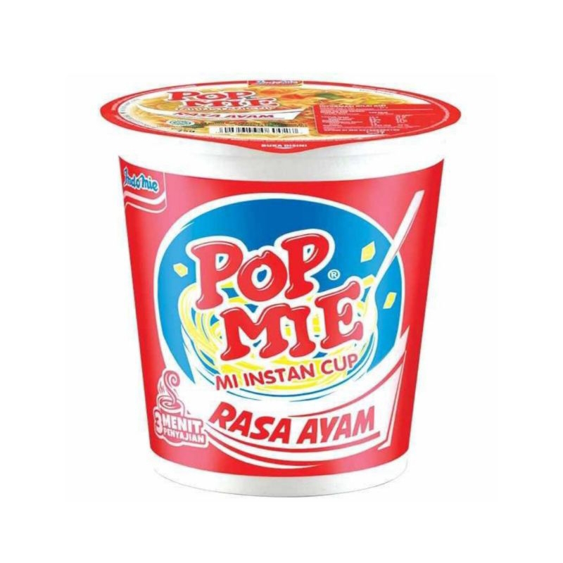 

[ 3 Pcs ] Pop Mie Mi Instan Cup Ayam 75gr