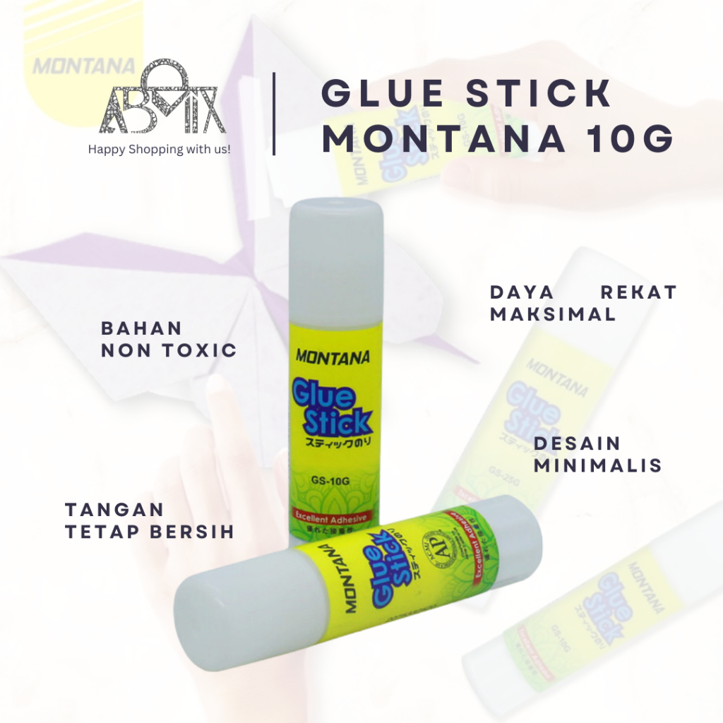 

Glue Stick GS-10 Warna Montana 10Gr / Lem Kertas / Lem Stick / Lem Kecil