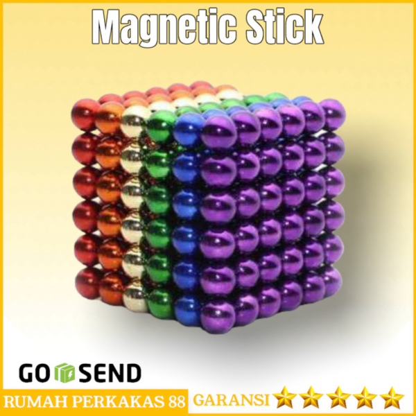 

Unik Mainan Edukasi Bola Magnetic Stick Bucky Balls Steel - Multi Warna 4.6x4.6x4.6mm Murah