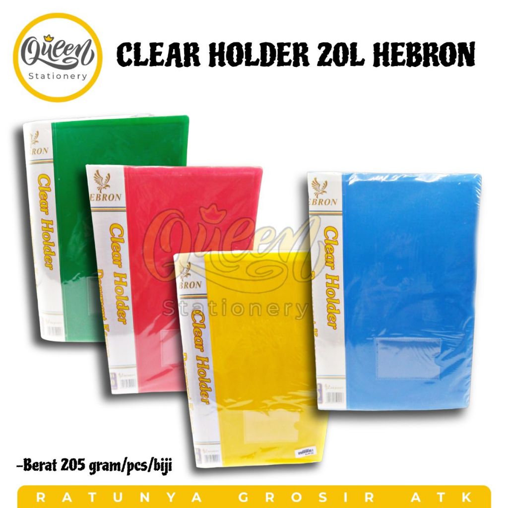 

1 PCS (20 LEMBAR) CLEAR HOLDER 20L HEBRON / TEMPAT DOKUMEN / TEMPAT PENYIMPANAN DOKUMEN
