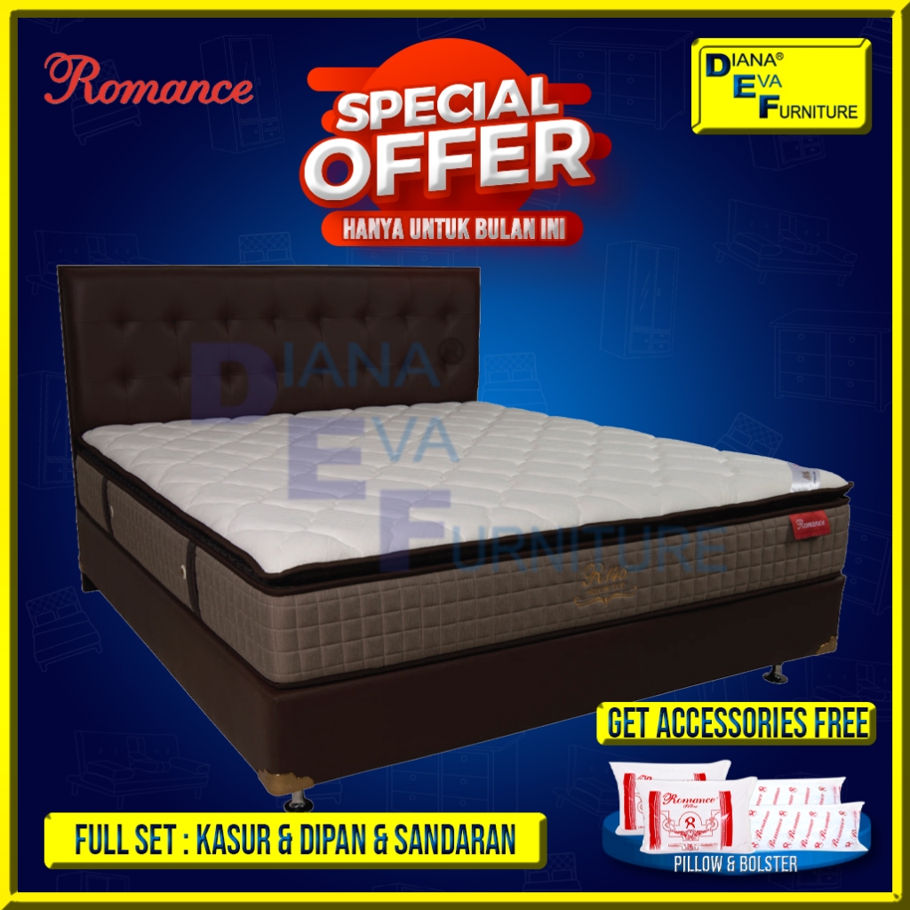 Romance R145 Pillowtop Set Kasur Springbed