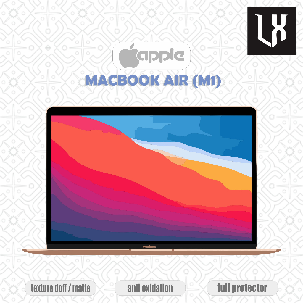 Garskin Skin Case - Apple Macbook Air M1 motif custom sesuai keinginanmu