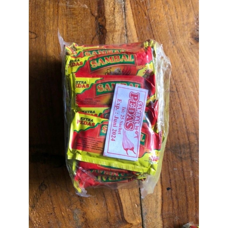 

Saos sambal sachet murah 1 pack isi 25pcs