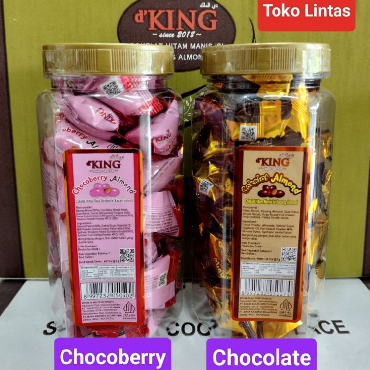 

ART F97Q Cokelat Kacang Almond Bonibol DKing Per Toples Bag 4 PC