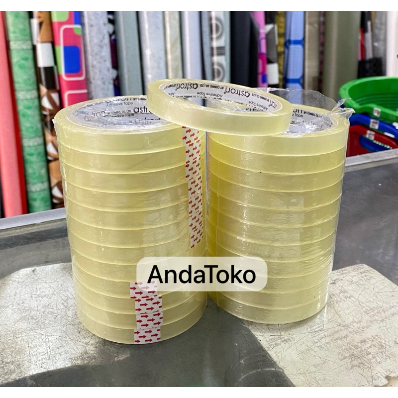 

Isolasi Bening 1/2 inch 60 yard / Solatip Bening 12mm / Tape Bening