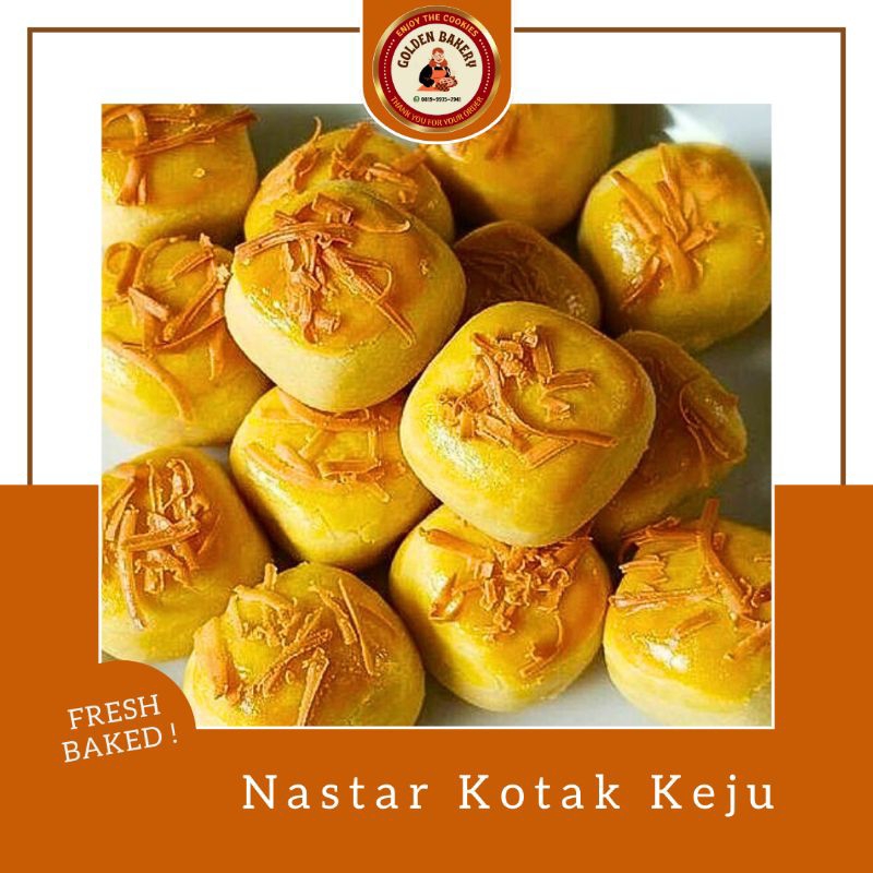 

Nanas Kotak Keju Kue Kering Lebaran Kukis Nastar - 500 Gram