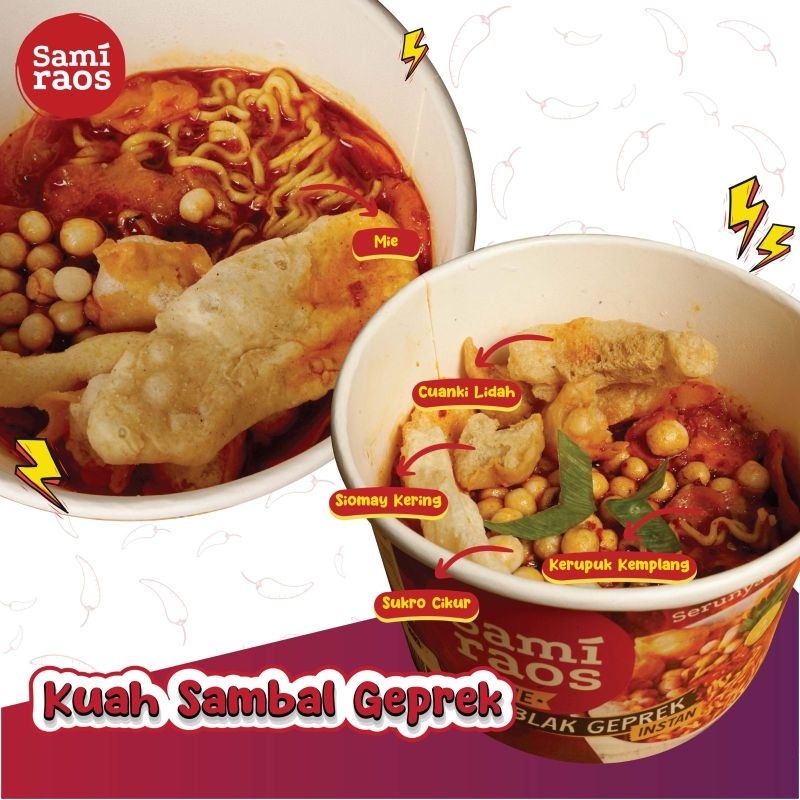 

Mie Seblak Geprek Samiraos | Mie Seblak Sambal Geprek | Mie Seblak Cup