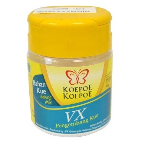 

Koepoe VX Pengembang Kue 45gr Koepoe-Koepoe Bahan Kue Baking Mix