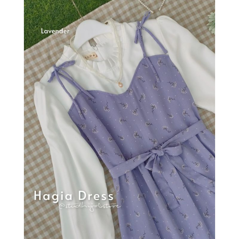 Hagia Overall Dress Gamis Bunga Hagia