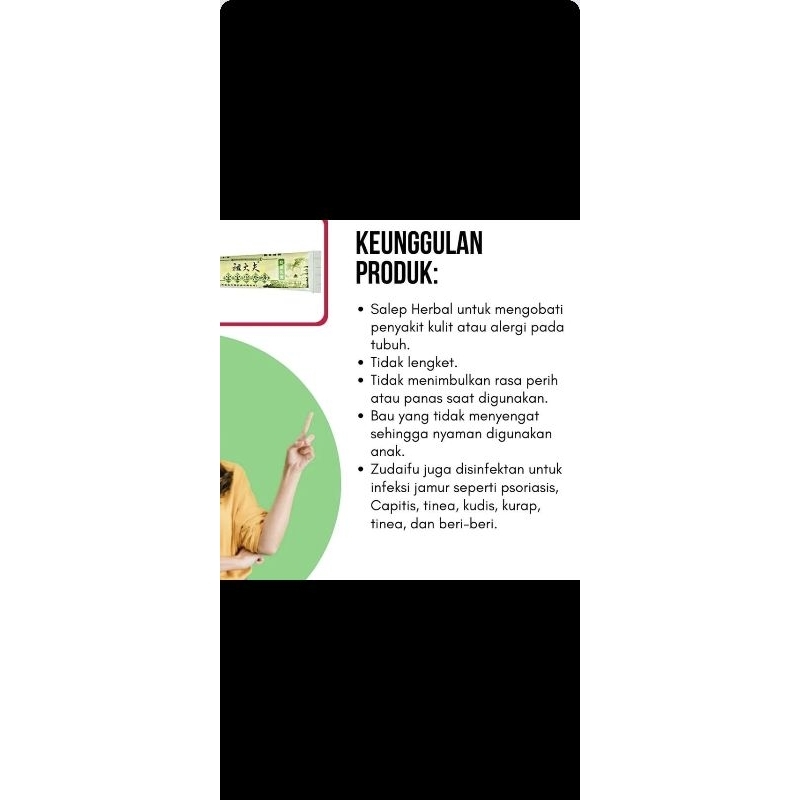 Salep Zudaifu Herbal Bayi dan Anak umur 0 bulan - 7 tahun/Salep Gatal Herbal Viral 15gram
