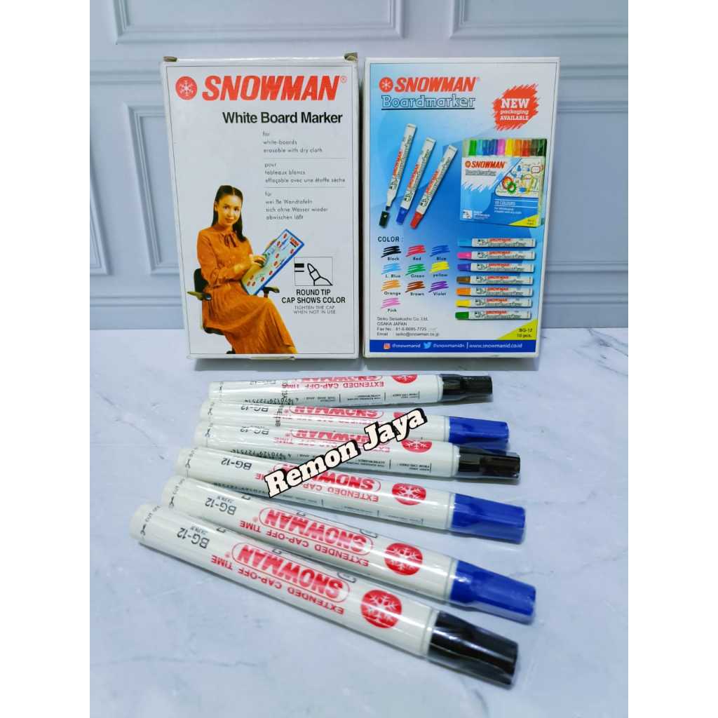 

Spidol Snowman Whiteboard Hitam / bisa dihapus per 1 pcs