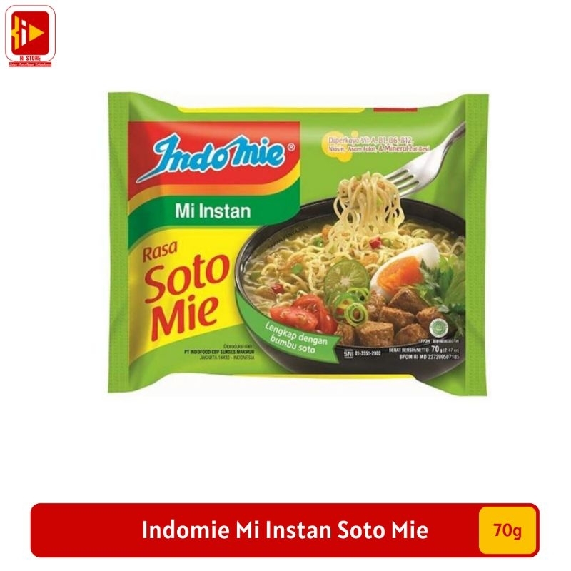 

Indomie Mi Instan Soto Mie 70 g