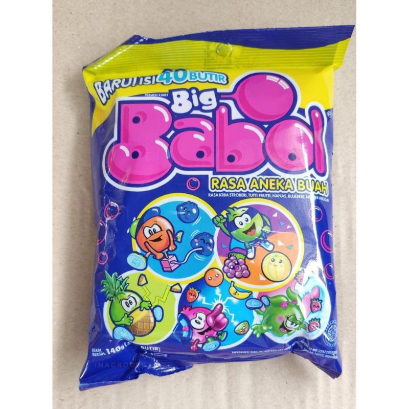 

Permen Big babol rasa tutti frutti bigbabol bag permen karet