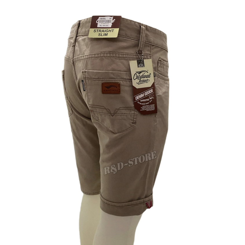 Celana Pendek Cardinal Kanvas//Celana Katun Pendek Pria Dewasa//Bahan Katun Linen Import