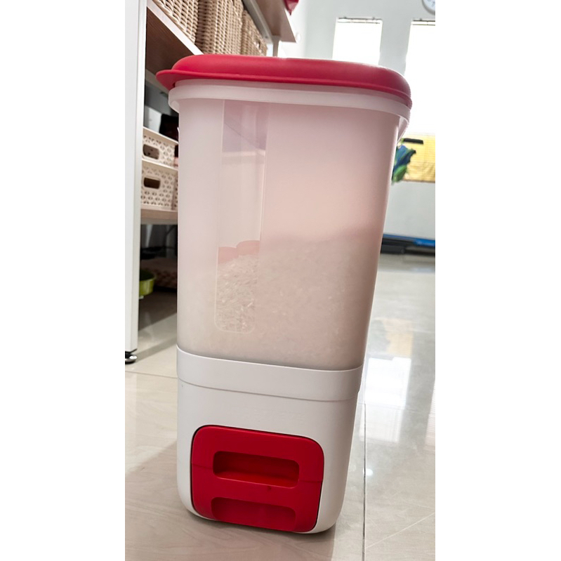 preloved wadah beras tempat beras kotak beras tupperware 10 kg