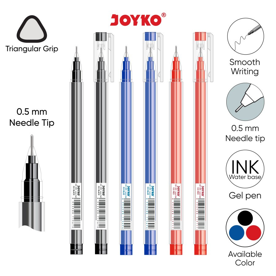 

Gel Pen Pulpen Pena Joyko GP-393 Leos Gel 0.5 mm