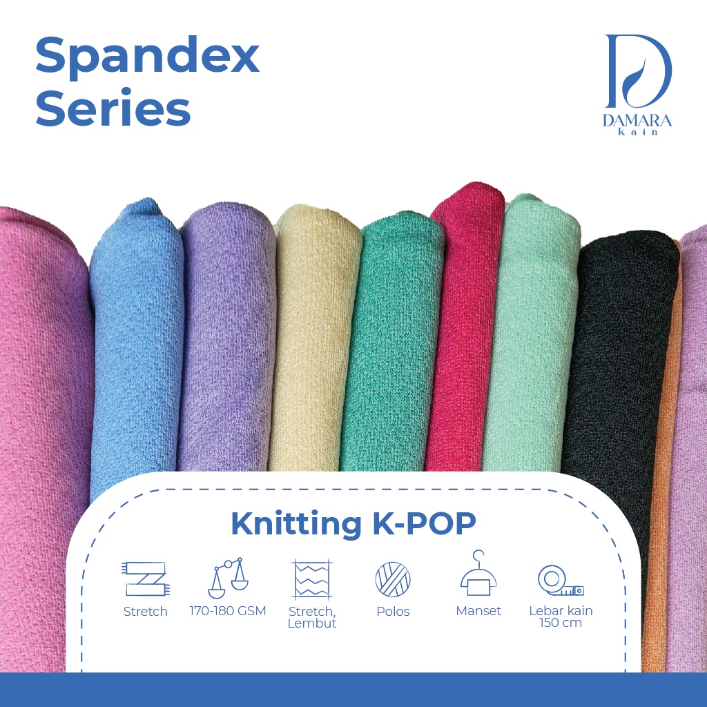 Damara Bahan Kain Poly Knitting K-POP