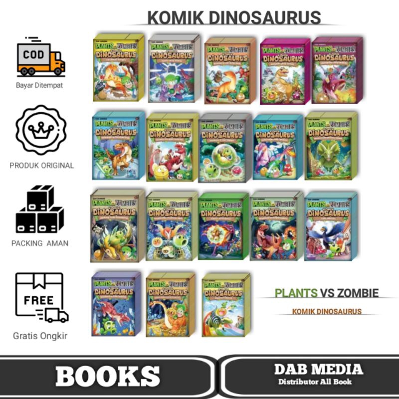 Plants VS Zombie Komik Dinosaurus : Komik Buah Dinosaurus yang Ajaib/Buah Dinosaurus/Kerajaan yang T