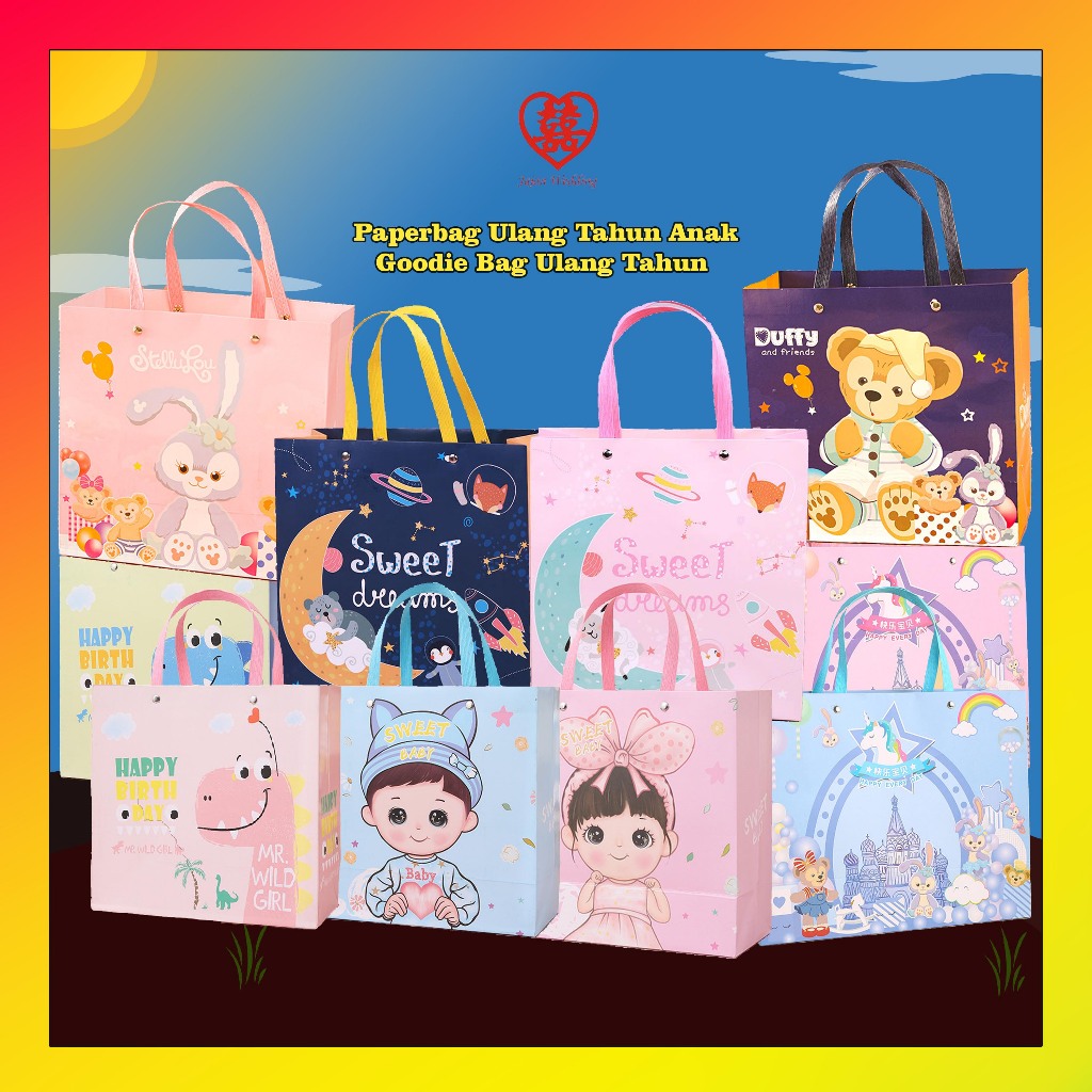 

JW Goodie Bag Ulang Tahun Anak Kotak Kado Ulang Tahun Paperbag Ulang Tahun Anak Variasi Anak-anak PP08