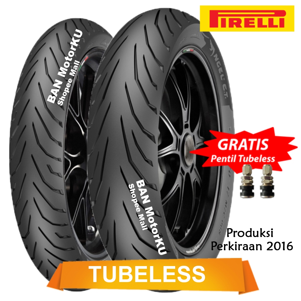 PROMO.. Paket Pirelli Angel City ukuran 80/90-17 & 90/90-17 Ban Motor Tubeless Vixion old / Cb 150R 