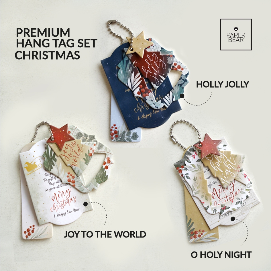 

PREMIUM Thick CHRISTMAS Hang Tag Set / Hang Tag Set NATAL Tebal