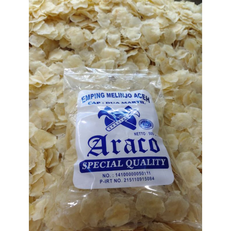 

EMPING ACEH ARACO (super tipis) GRADE A 500gr