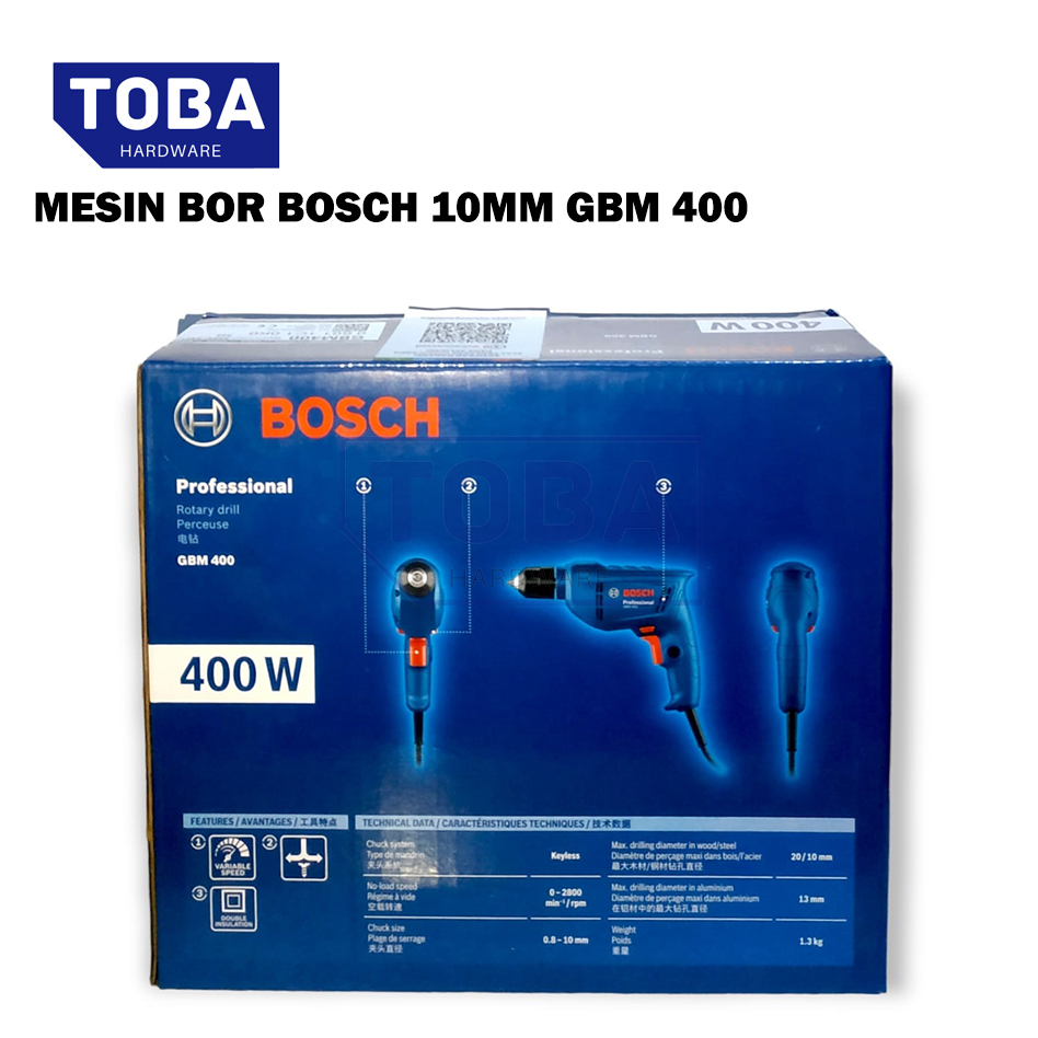 MESIN BOR BOSCH 10MM GBM 400/ MESIN BOR/ BOR DINDING/ MESIN BOR BOSCH/ BOSCH