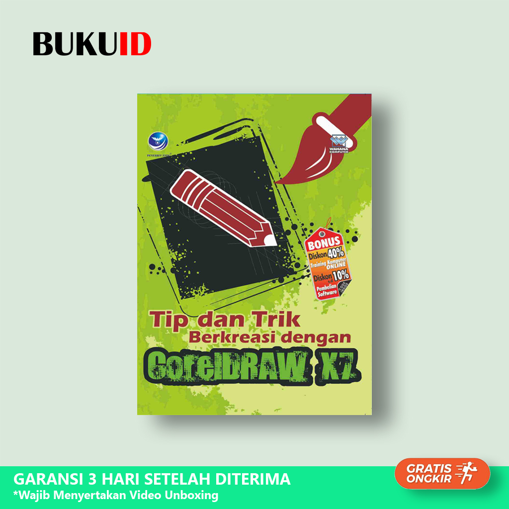 Buku Tip dan Trik Berkreasi dengan CorelDRAW X7 - Original