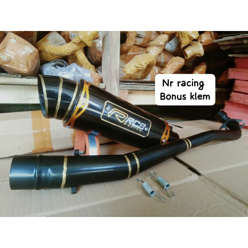 knalpot RCB full HITAM supra x supra x125 revo shogun110 karisma