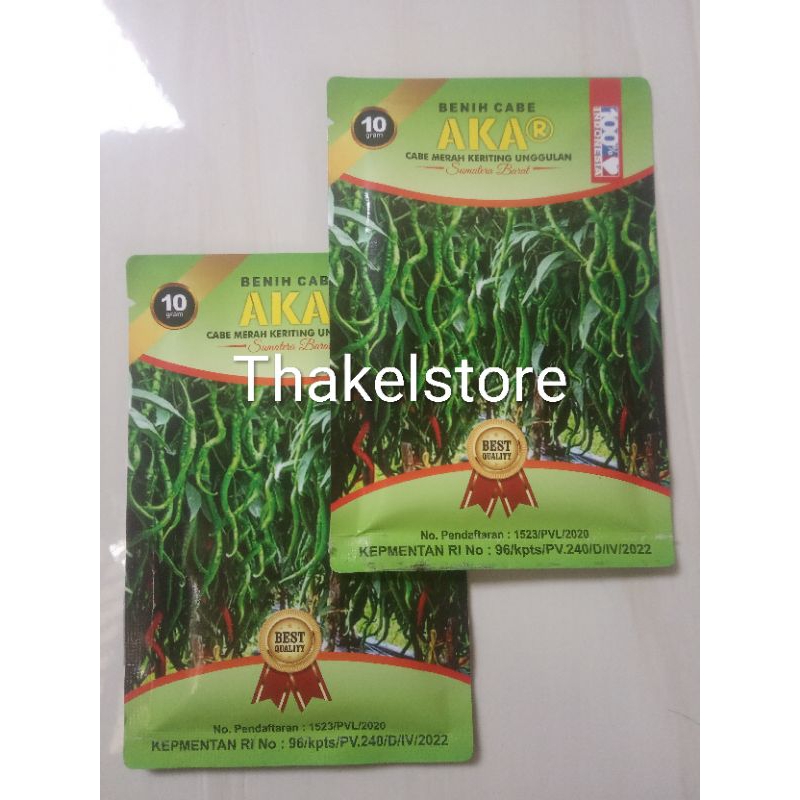Cabe AKAR 10 Gram - Benih Cabe Merah Keriting AKAR - CMK AKAR
