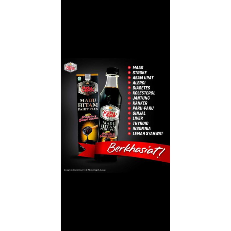

Madu hitam pahit plus ratu lebah