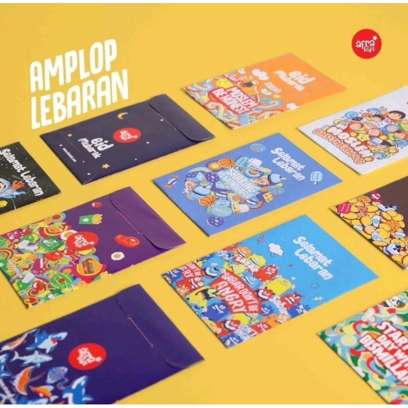 

Amplop thr lebaran/ angpao idulfitri afrakids series 2024