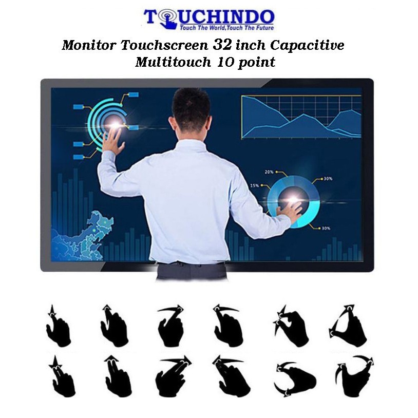 Monitor Touchscreen 32 inch GoldRose (TC32GBX-Gold)