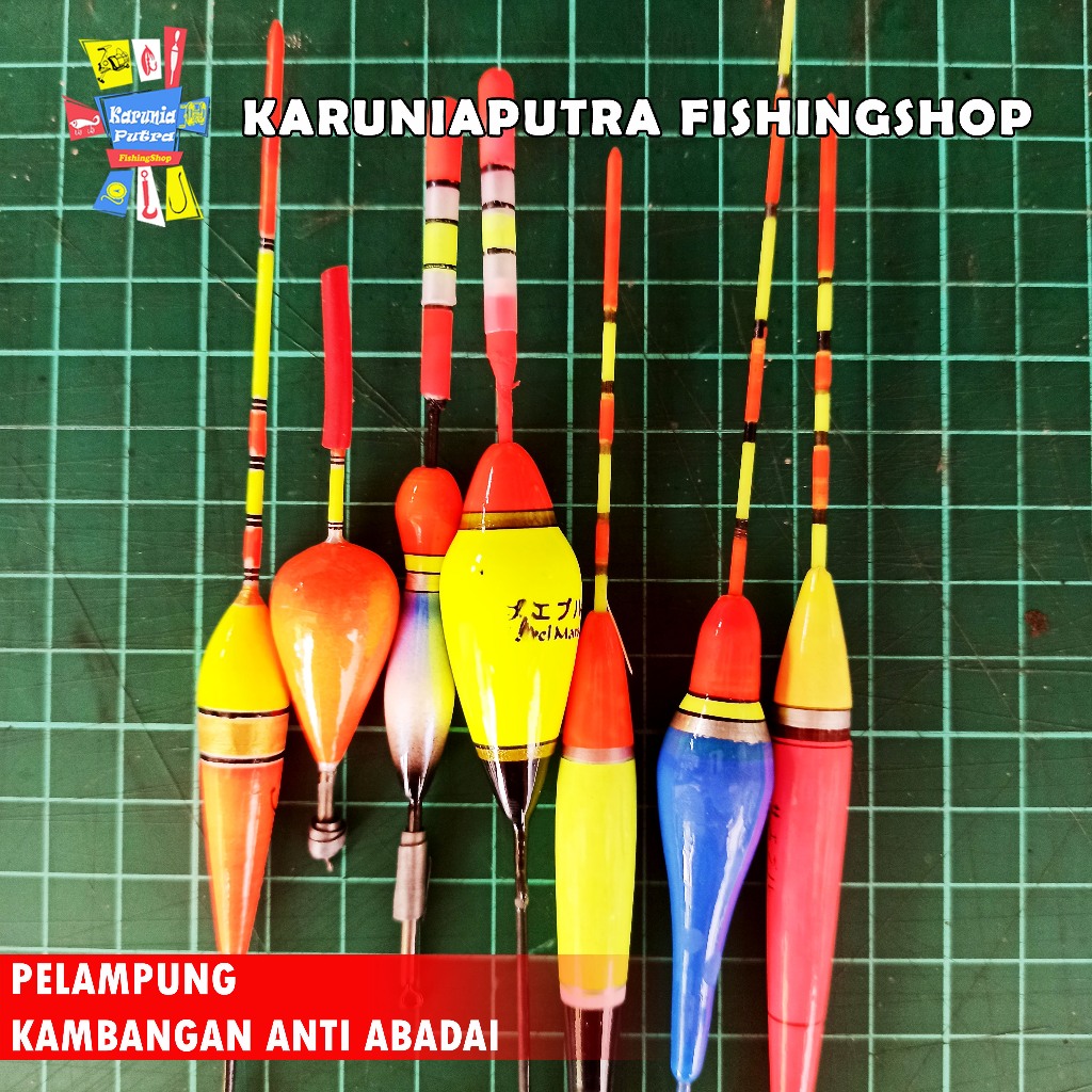 Kambangan Pelampung Pancing Anti Badai Fiber