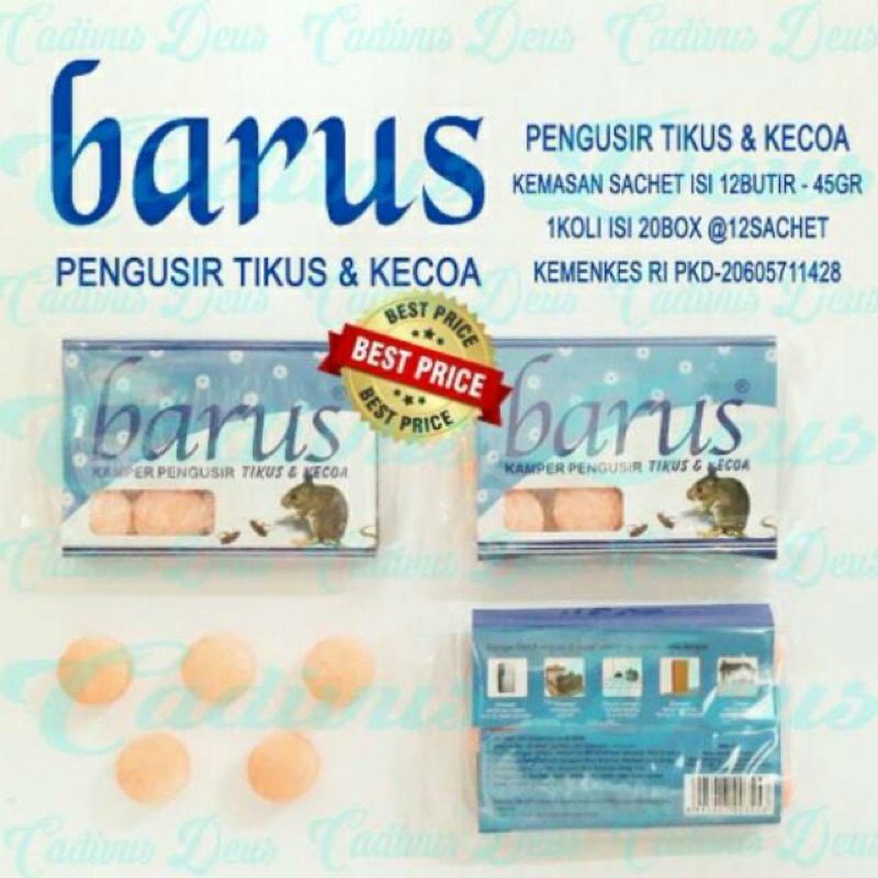 Kapur Barus Pengusir Tikus/Kecoa