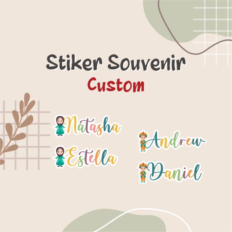 

Stiker Nama Label Nama Waterproof Untuk Souvenir