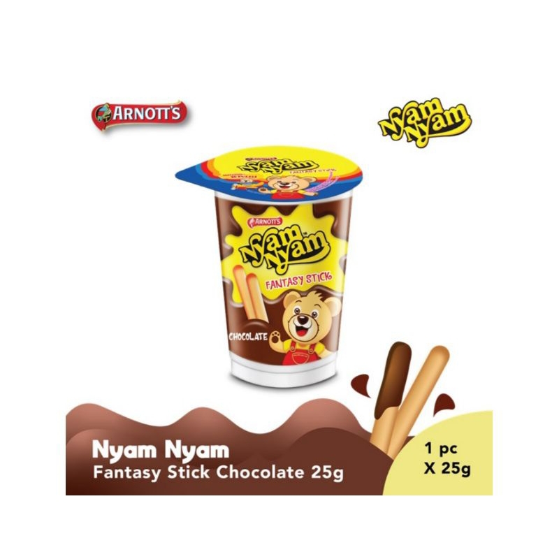 

[ 3 Pcs ] Nyam Nyam Fantasy Stick Choco 25gr / NyamNyam