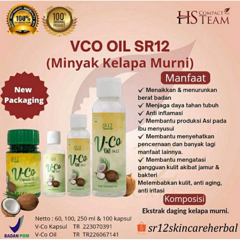 

VCO SR12 MINYAK KELAPA UNTUK KESAHATAN TUBUH