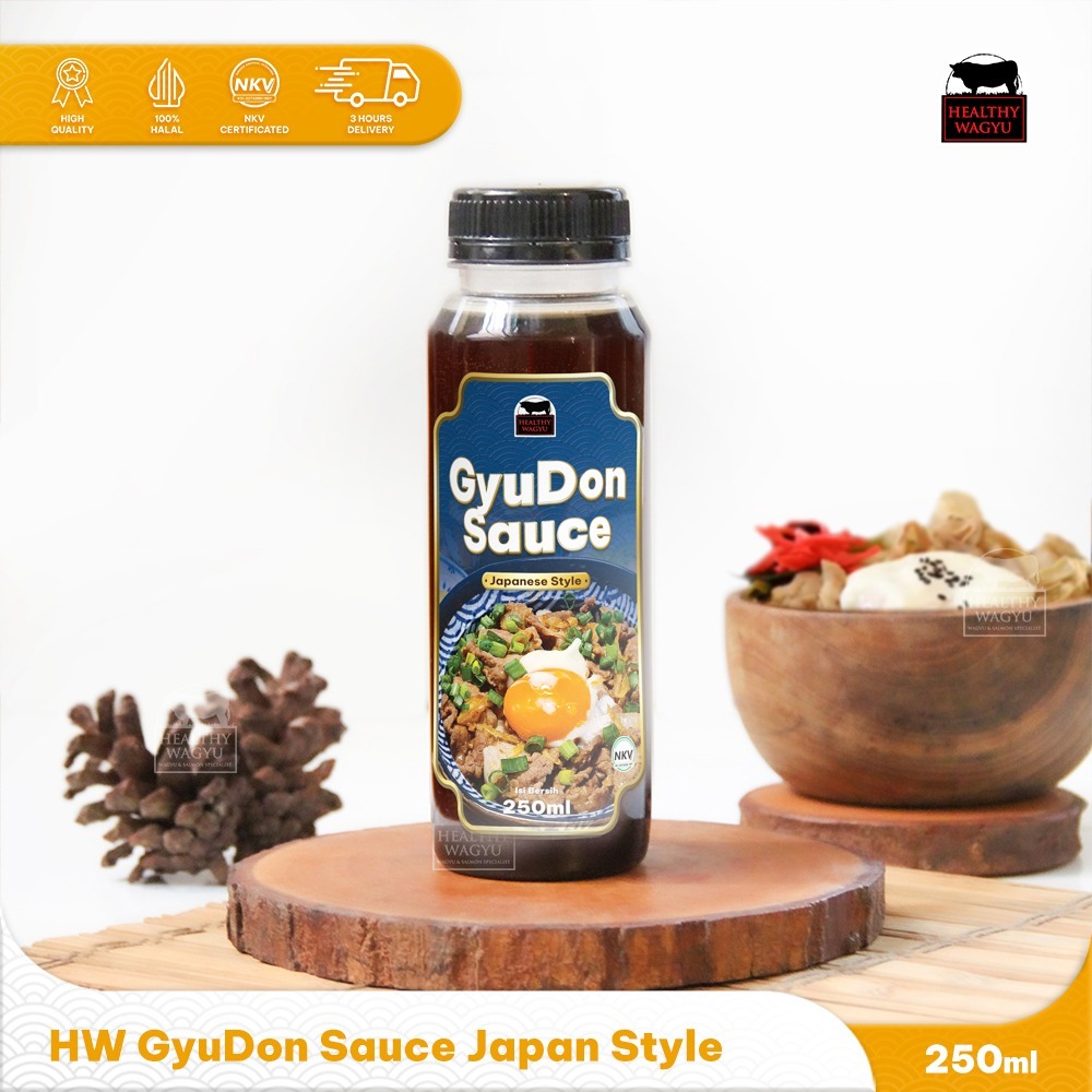 

Healthywagyu Japanese GyuDon Rice Bowl Sauce Halal 250ml Healthy Wagyu