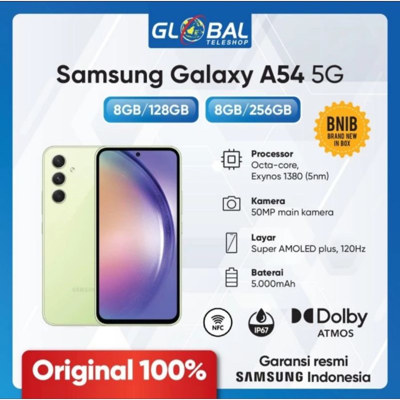 Samsung Galaxy A54 5G 8/128GB | 8/256GB - Garansi Resmi