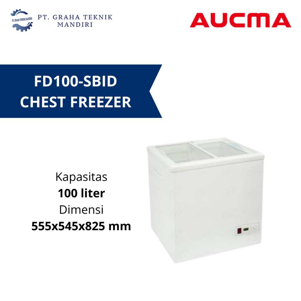 Aucma Chest Freezer 100 Liter FD100-SBID