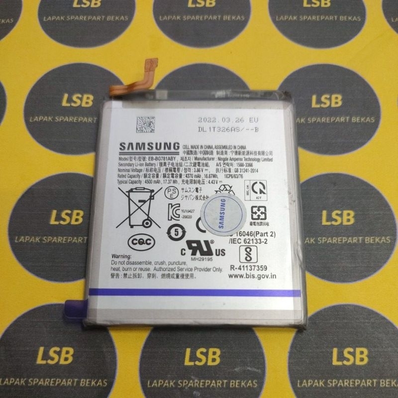 battery batre baterai samsung a52/a52s eb-bg781aby original copotan