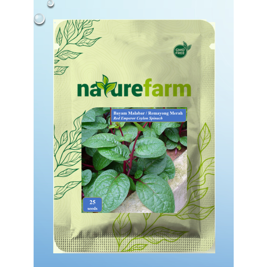 Naturefarm - Benih Bayam Malabar/Remayong Merah