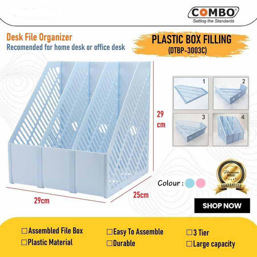 

Plastic Box Filling 3 Tier / Box File Plastik / Dokumen Box Rakit 3003