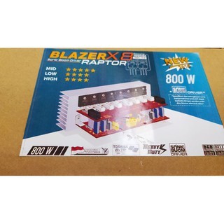 KIT MONO 800W POWER AMPLIFIER BLAZER X8 RAPTOR DRIVER SONIC BOOM BELL