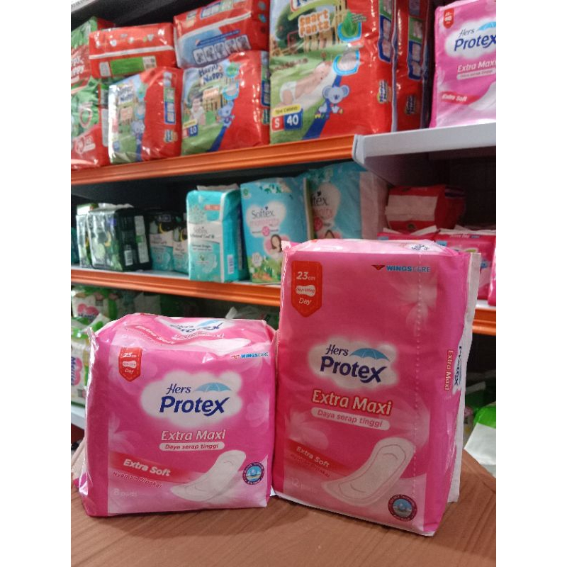 HERS PROTEX MAXI WING UNGU dan HERS PROTEX EXTRA MAXI PINK