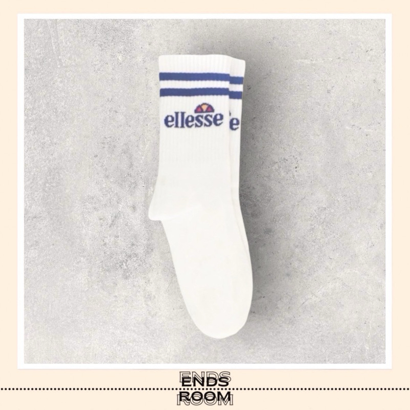 KAOS KAKI MOTIF ELLESSE PUTIH PREMIUM